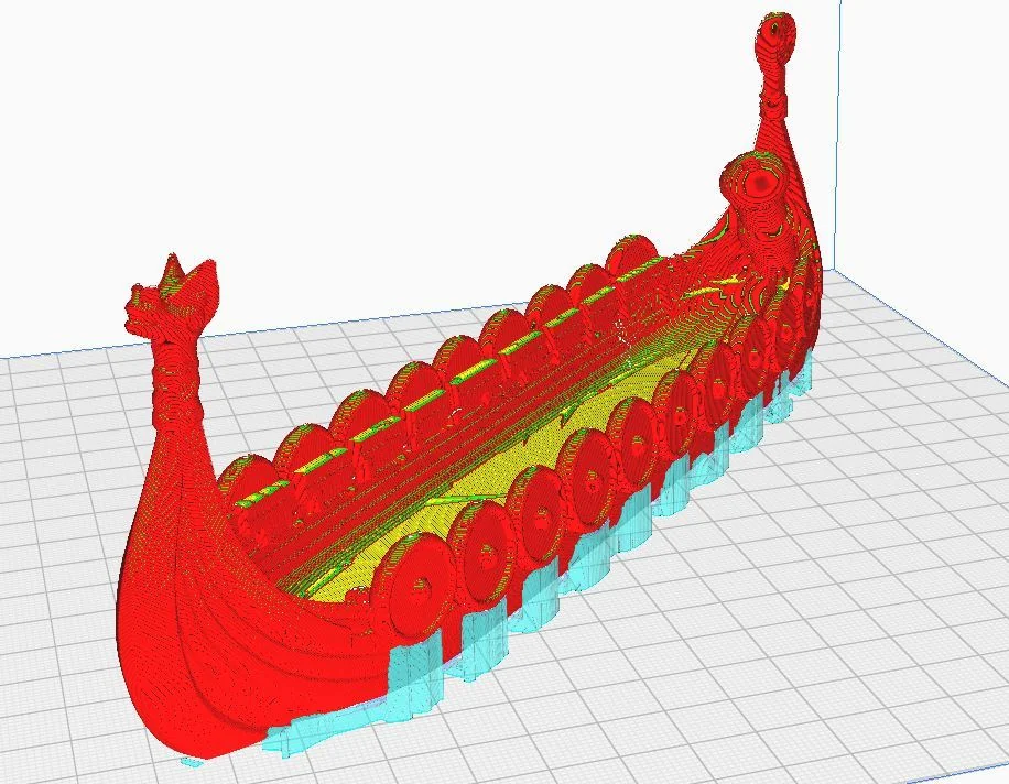 Викингская лодка для благовоний (фиксированная модель)