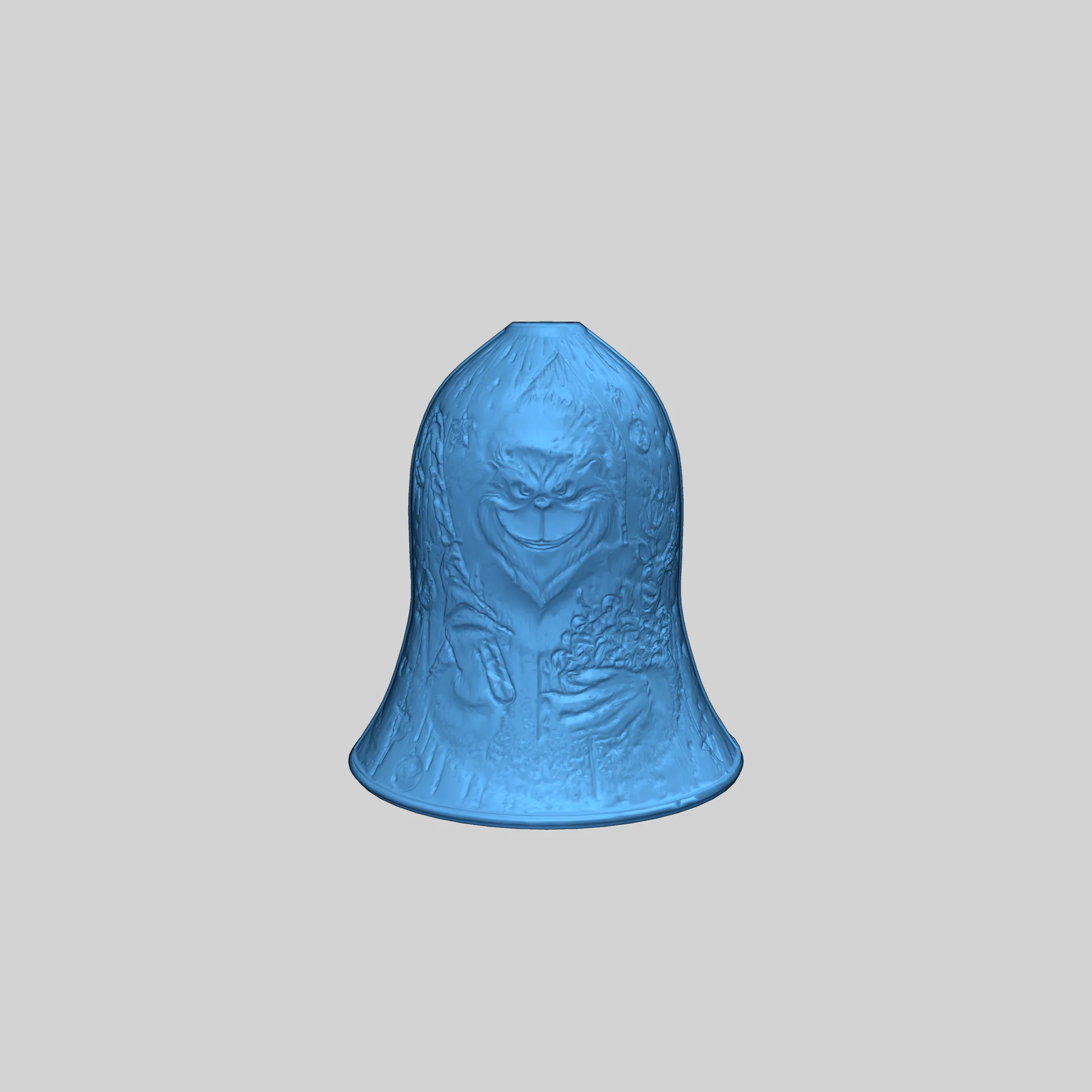 Литофан: Колокол Гринча для рождественского декора