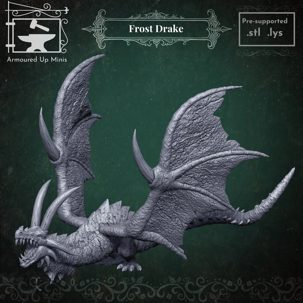 Миниатюра Frost Drake для настольных RPG