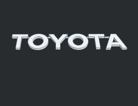 Значок "TO YO T A" для вашей машины