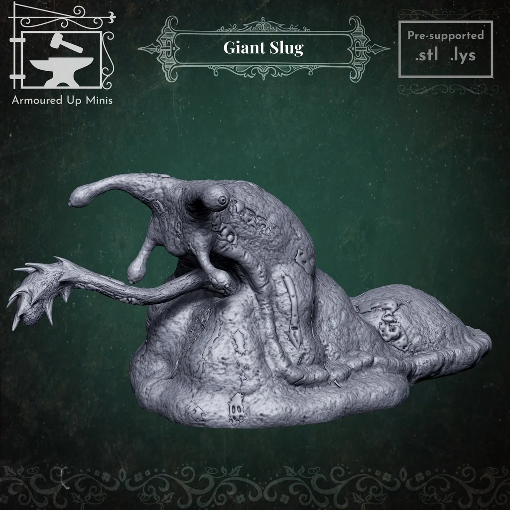 Миниатюра Гигантского Слизня для ролевых игр
