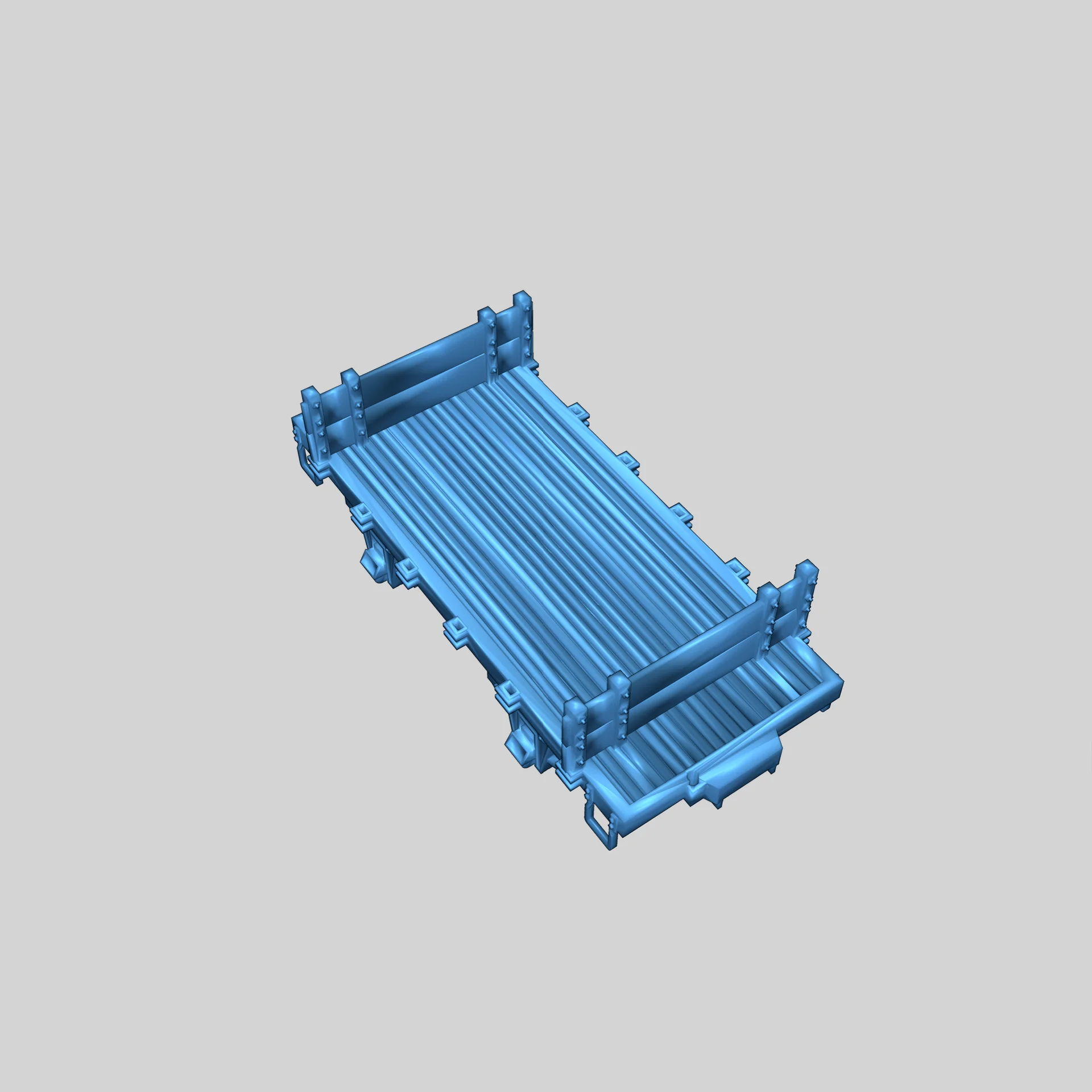 12-тонный плоский перегородочный вагон (HO масштаб)