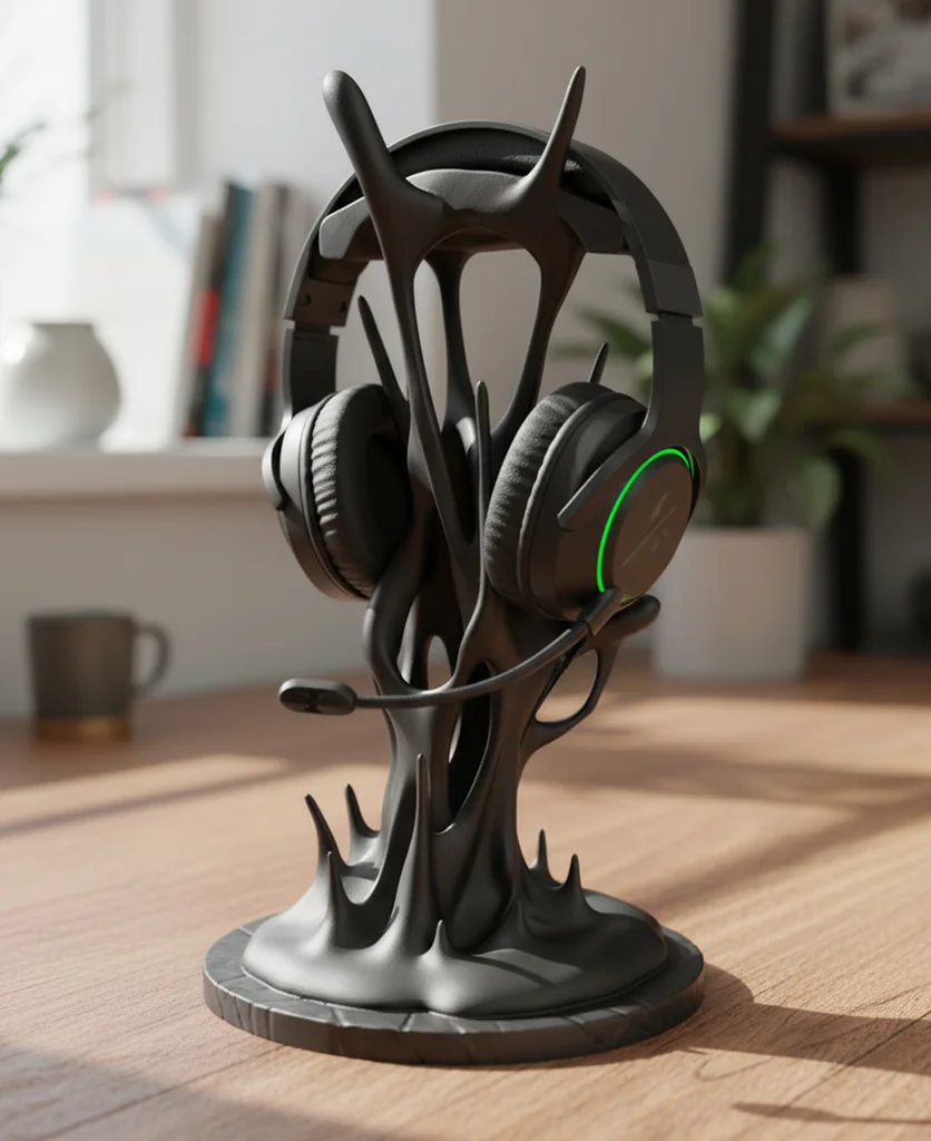 Подставка для наушников в стиле симбиота | Уникальный подарок геймеру