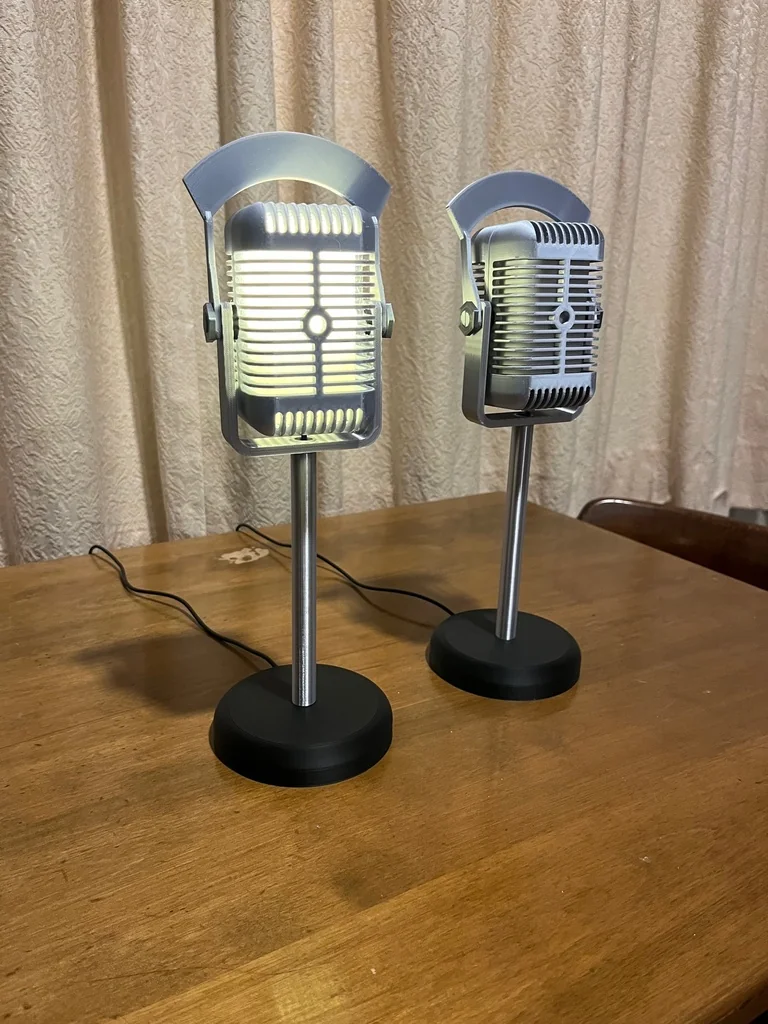 Ретро микрофонная лампа (детали)