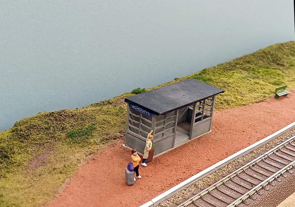 Модель укрытия SNCB/NMBS в масштабе H0