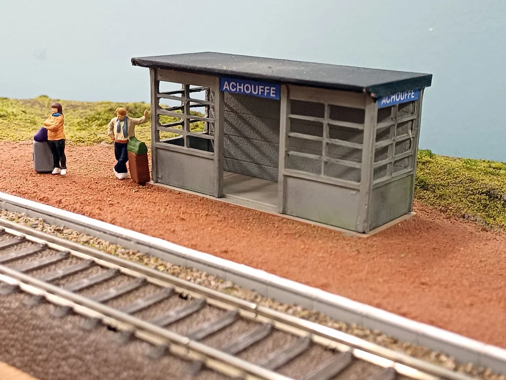 Модель укрытия SNCB/NMBS в масштабе H0