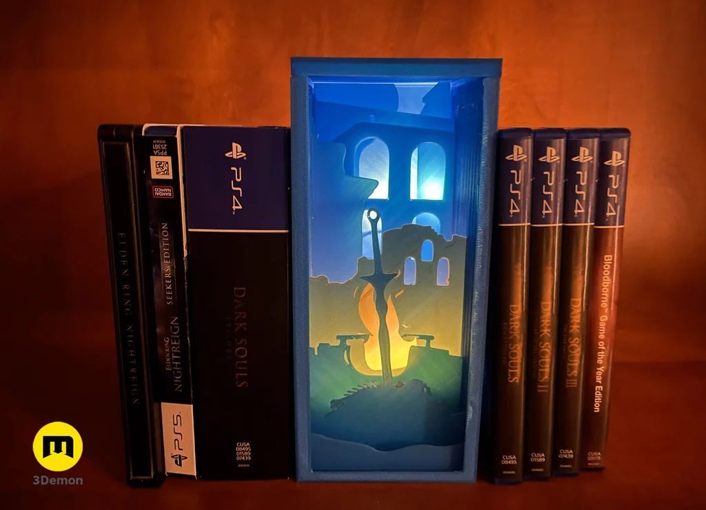 3D модель: Костер из Dark Souls для книжной ниши