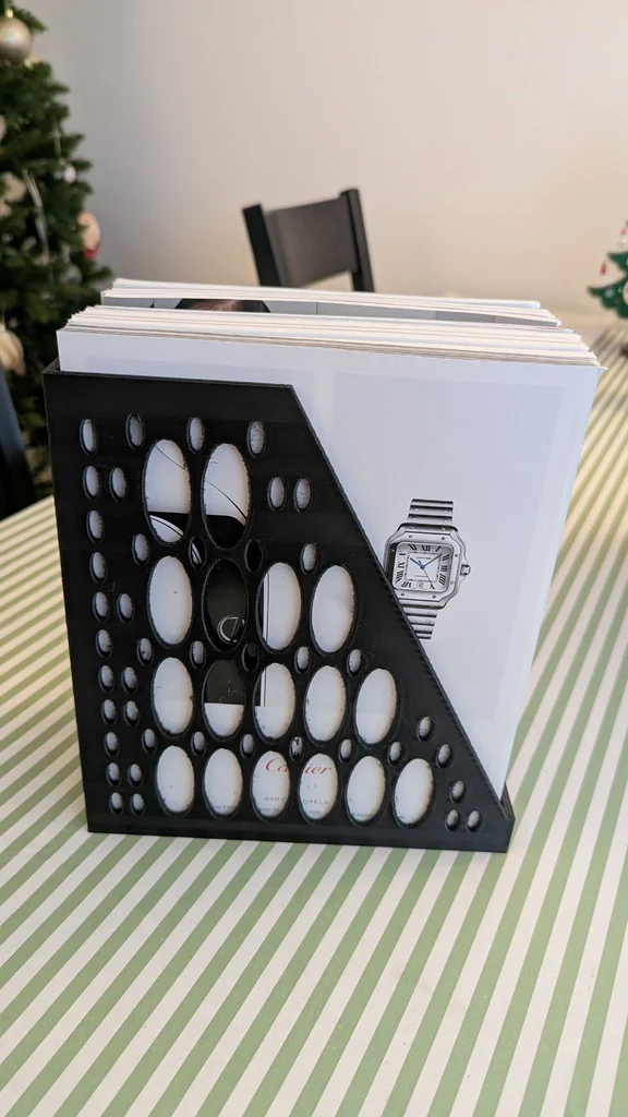 Параметрическая подставка для журналов и файлов