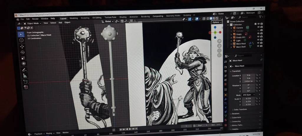 Боевой молот Алеены для D&D