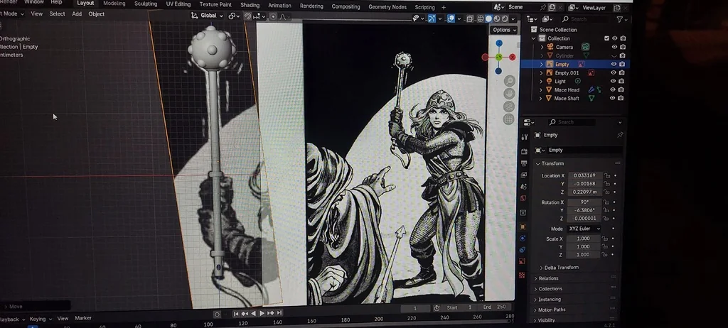 Боевой молот Алеены для D&D