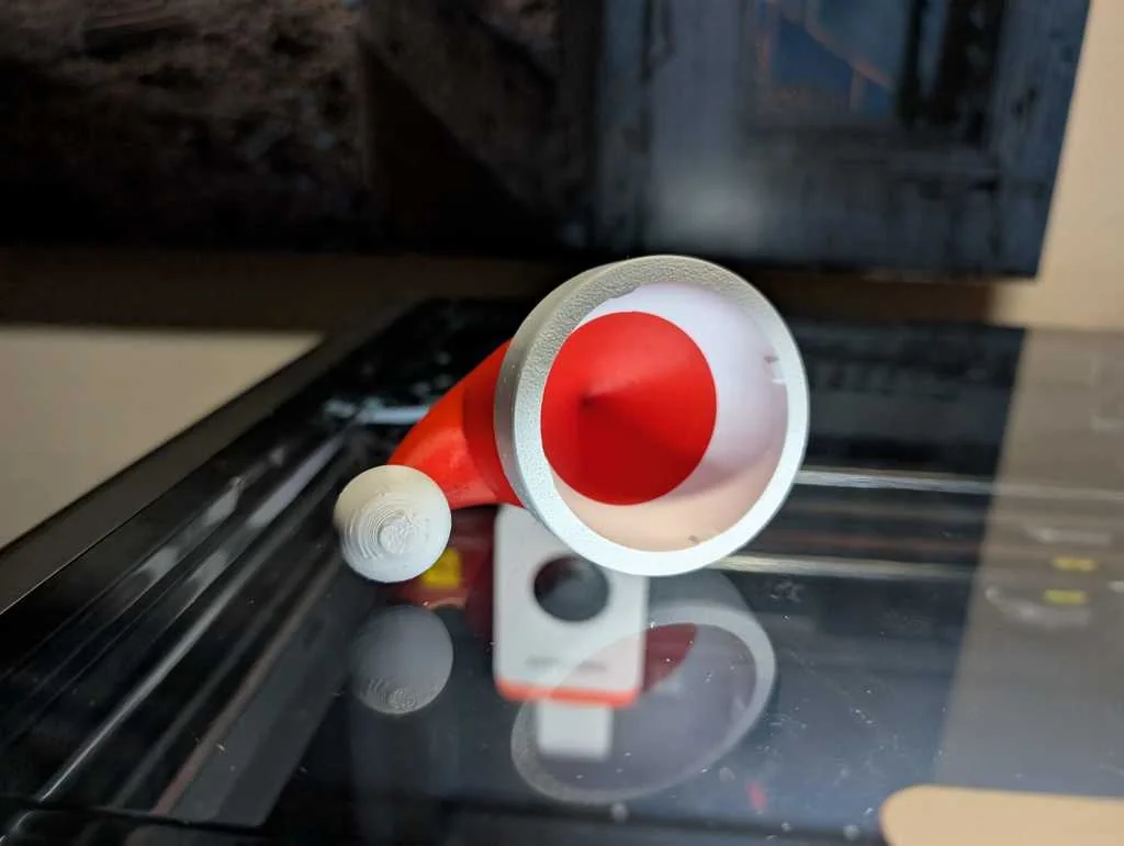 Накладка на фаркоп - Санта Шапка (Многоцветная)