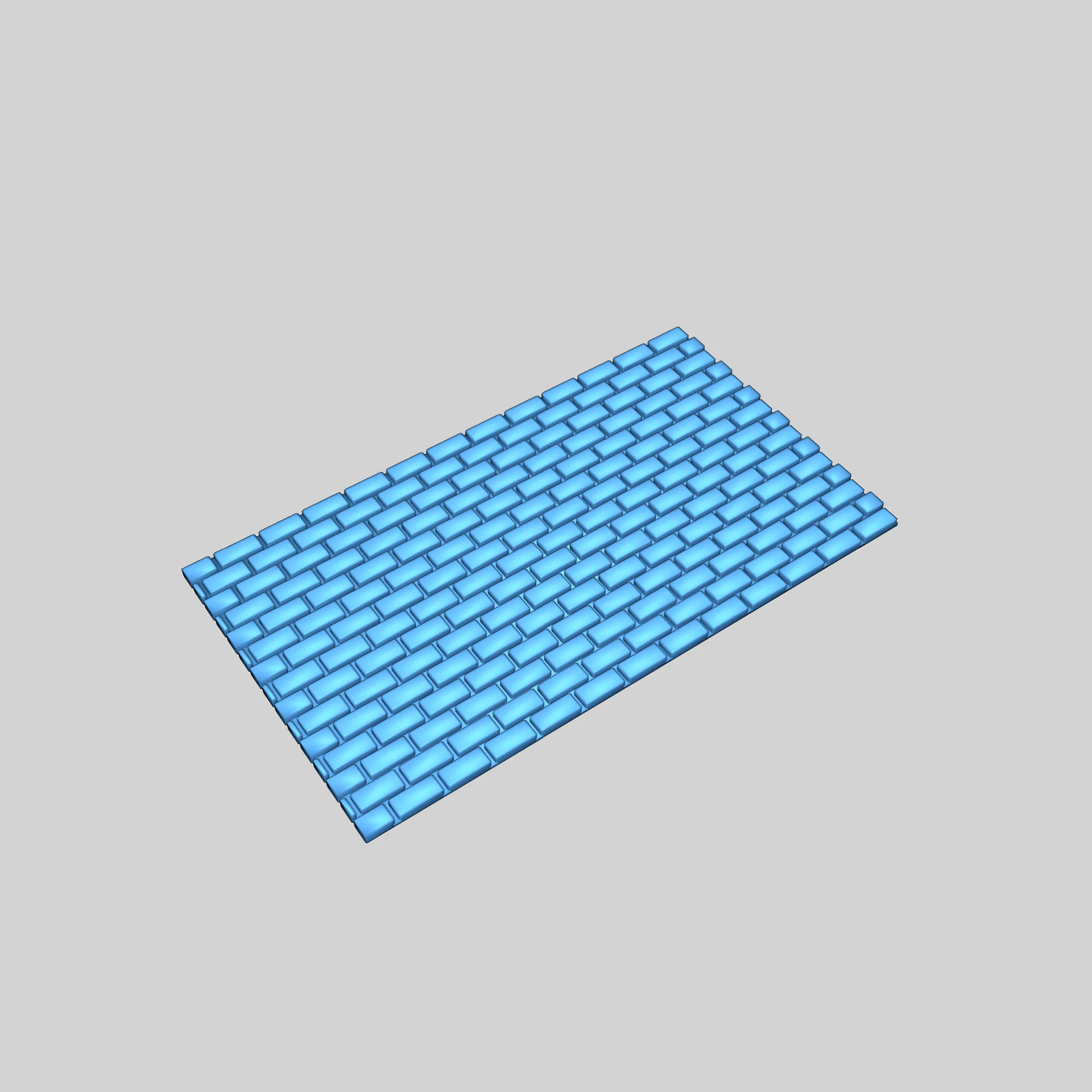 Кирпичная стена для BBQ на кухне 1:24