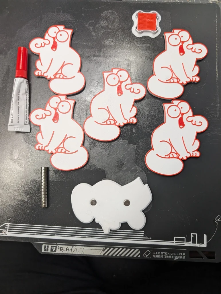 Магниты на холодильник с Симоновой кошкой