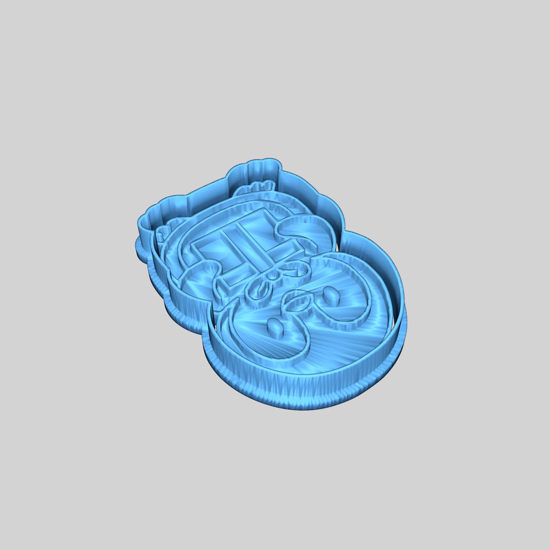 Формочка для печенья: Пингвин с подарком