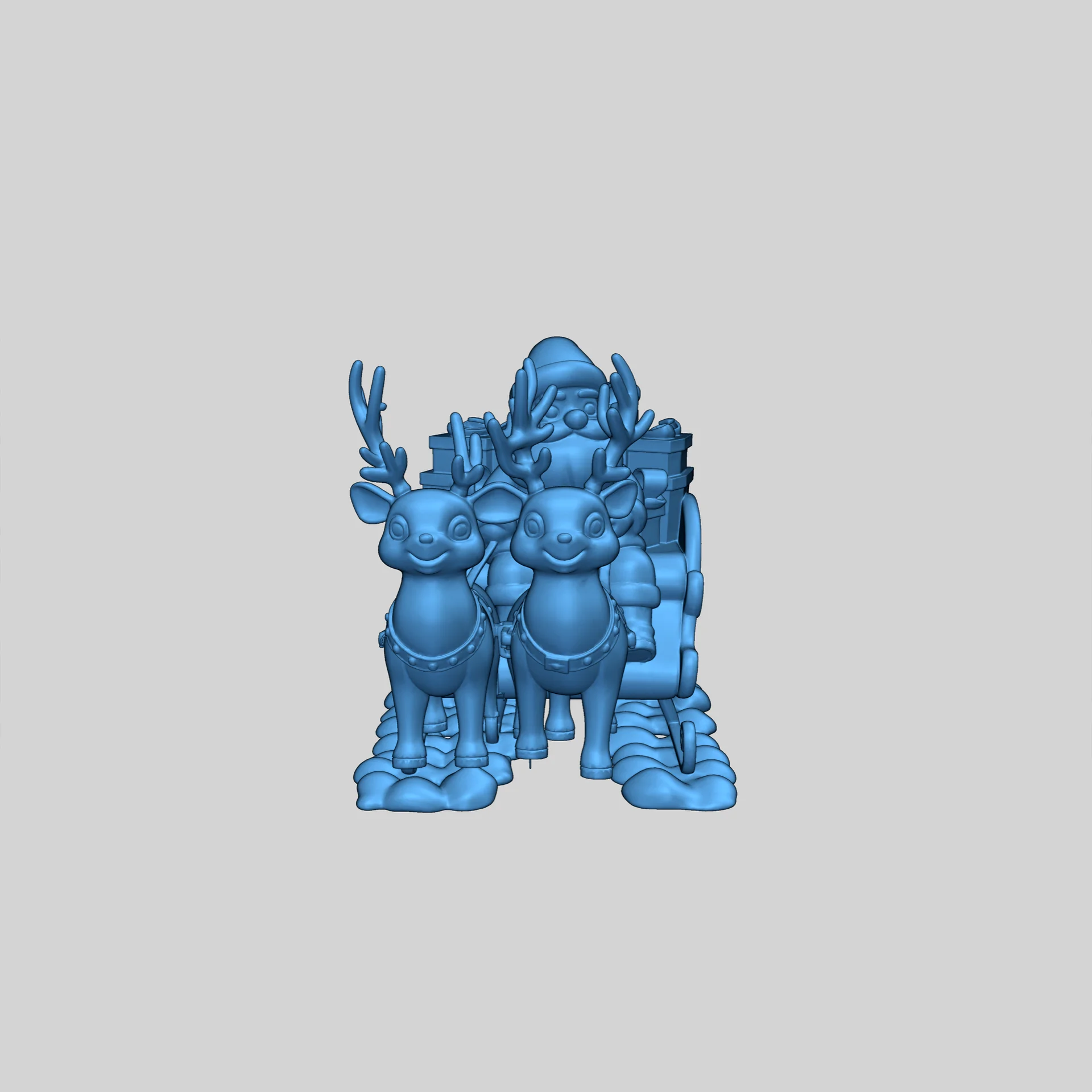 Фигурка Санты и оленя из "Года без Санты"