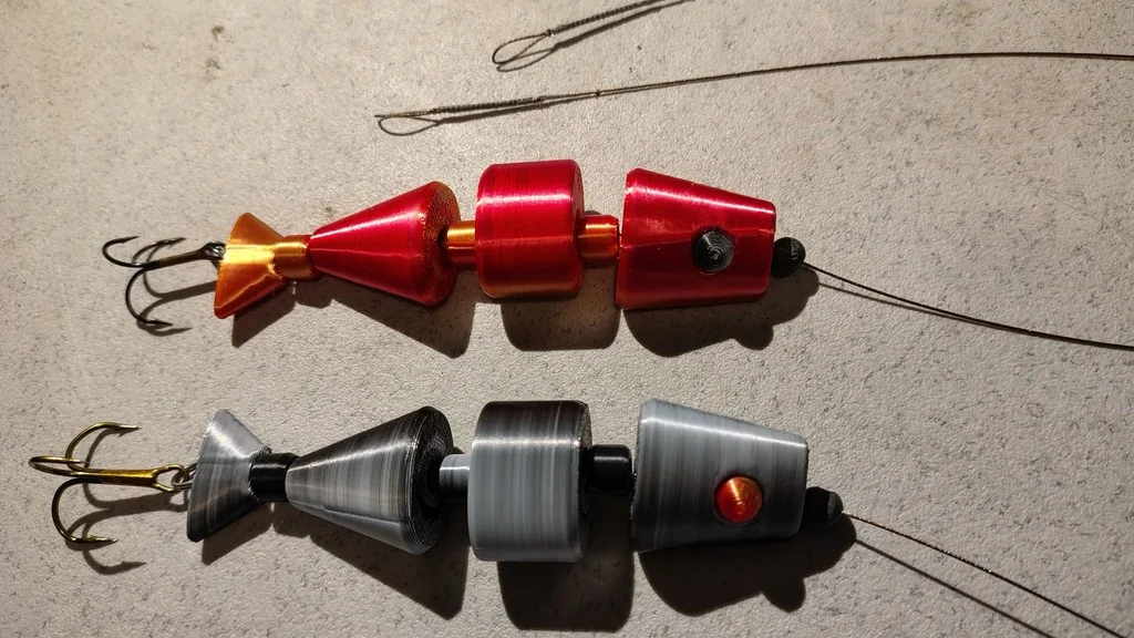 Модульная 3D-модель приманки для рыбалки