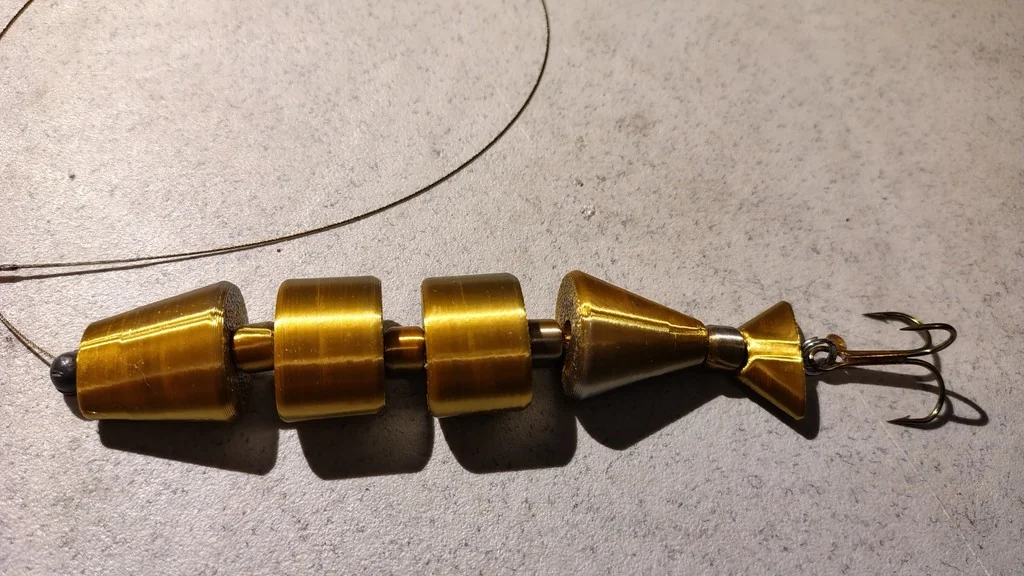 Модульная 3D-модель приманки для рыбалки