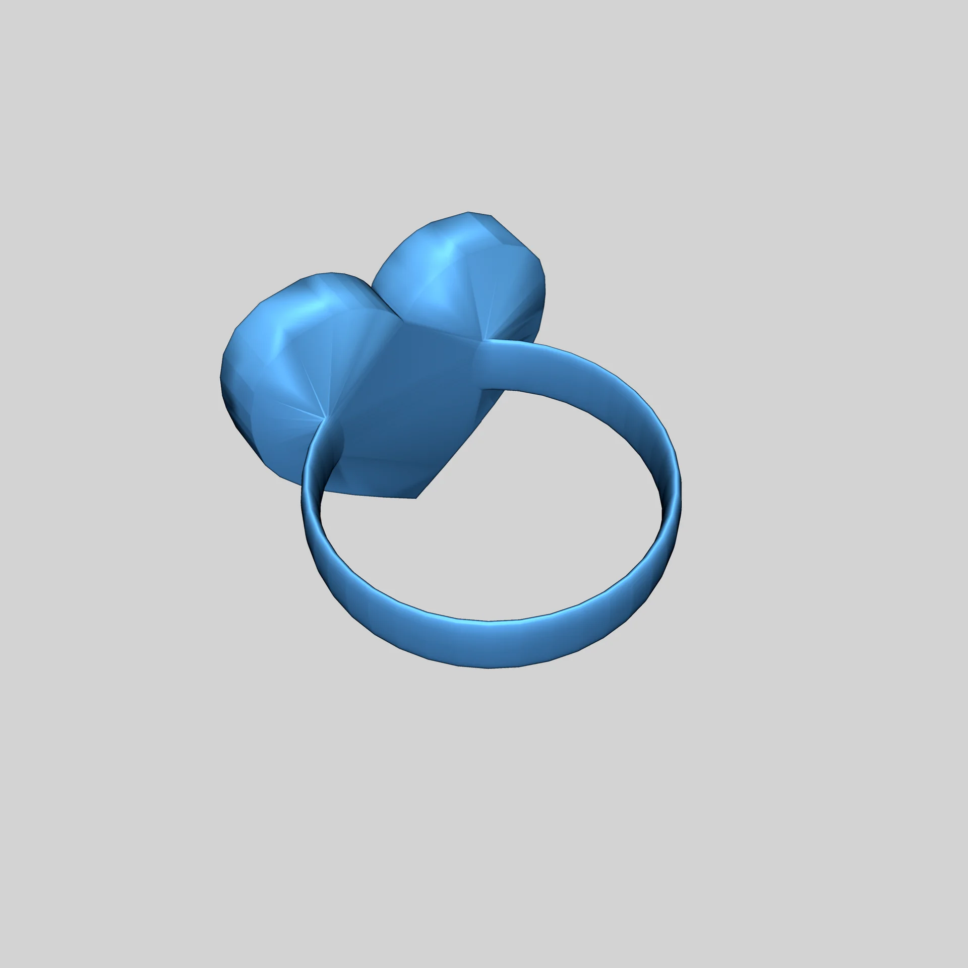 Кольцо в форме сердца