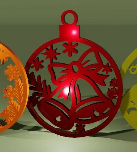 Множественные рождественские шарики