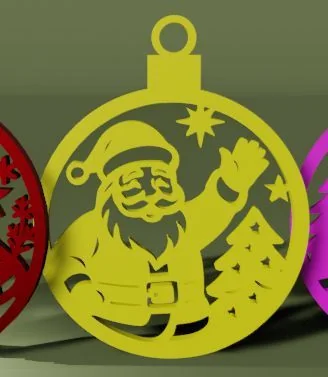 Множественные рождественские шарики