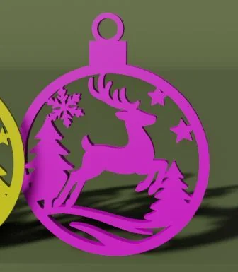 Множественные рождественские шарики