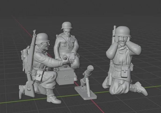 28мм Финская минометная команда