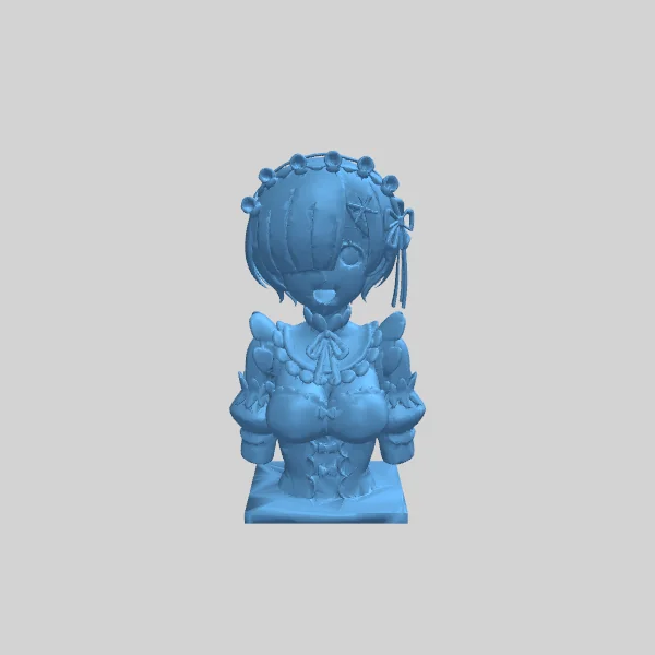 3D-модель Re:Zero REM для печати без поддержки