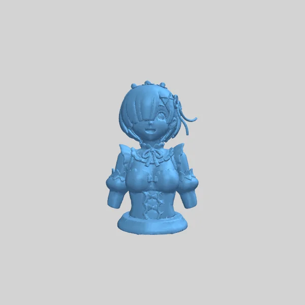 3D-модель Re:Zero REM для печати без поддержки