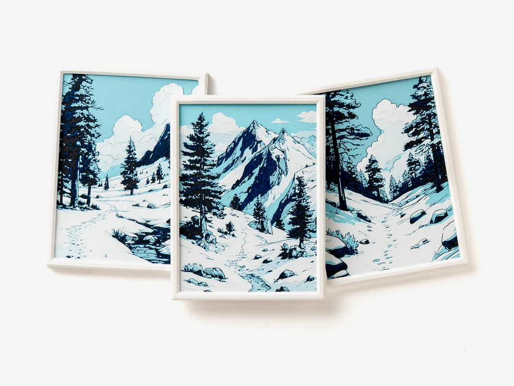 Зимние тропы - настенное искусство