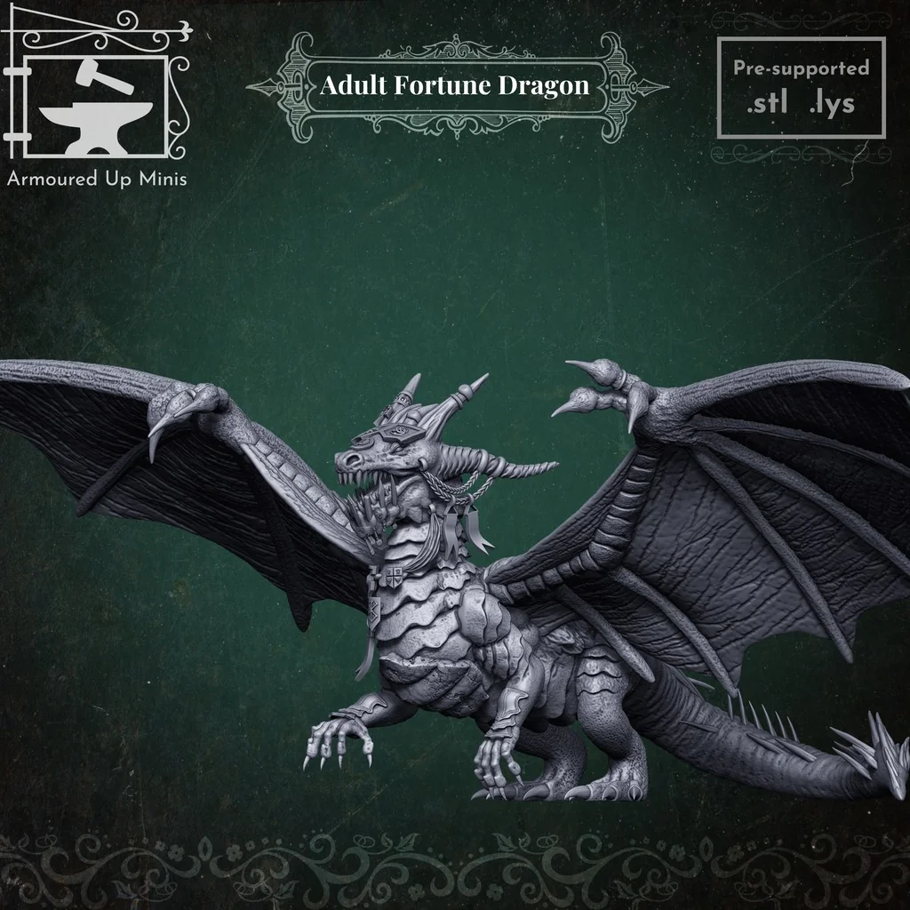 Миниатюра Взрослого Дракона Удачи