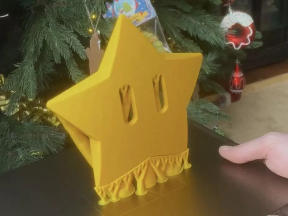 Вершина ёлки в стиле Mario Power Star