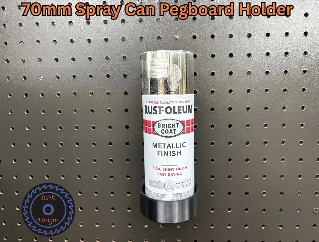 Держатель для баллонов на перфорированной панели 70mm