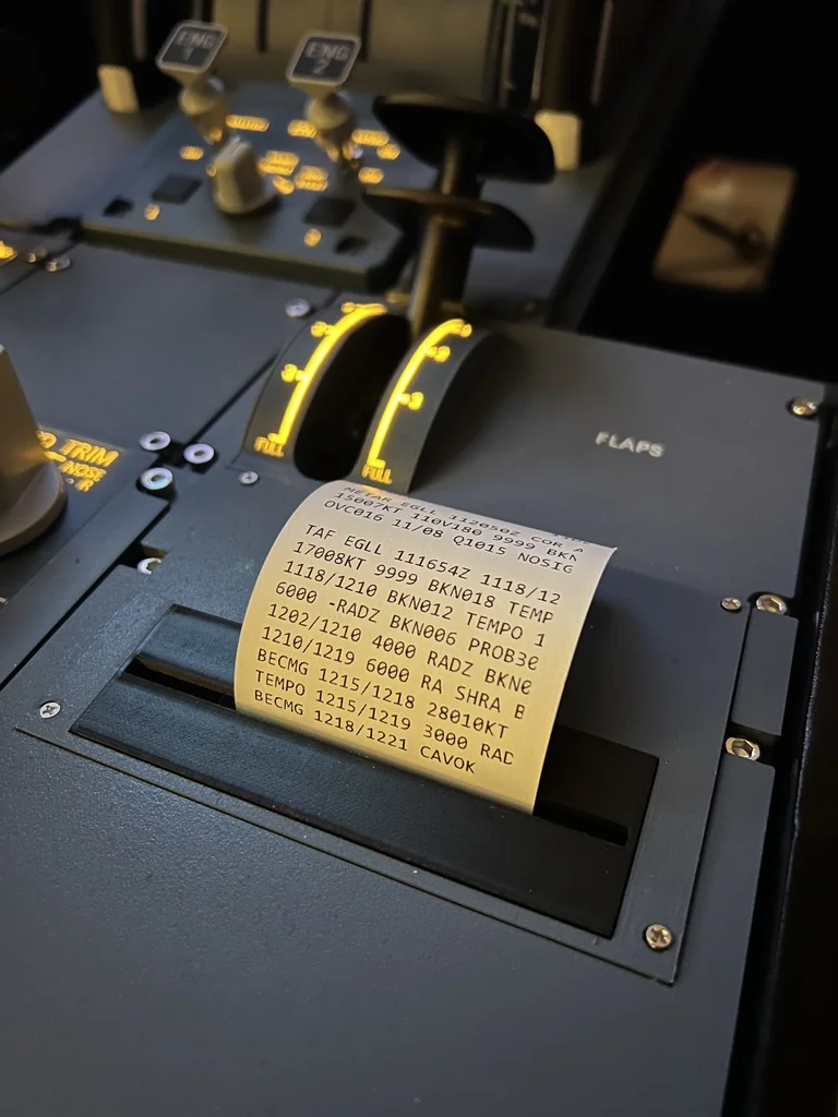 Модель A320 - Панель управления флапами