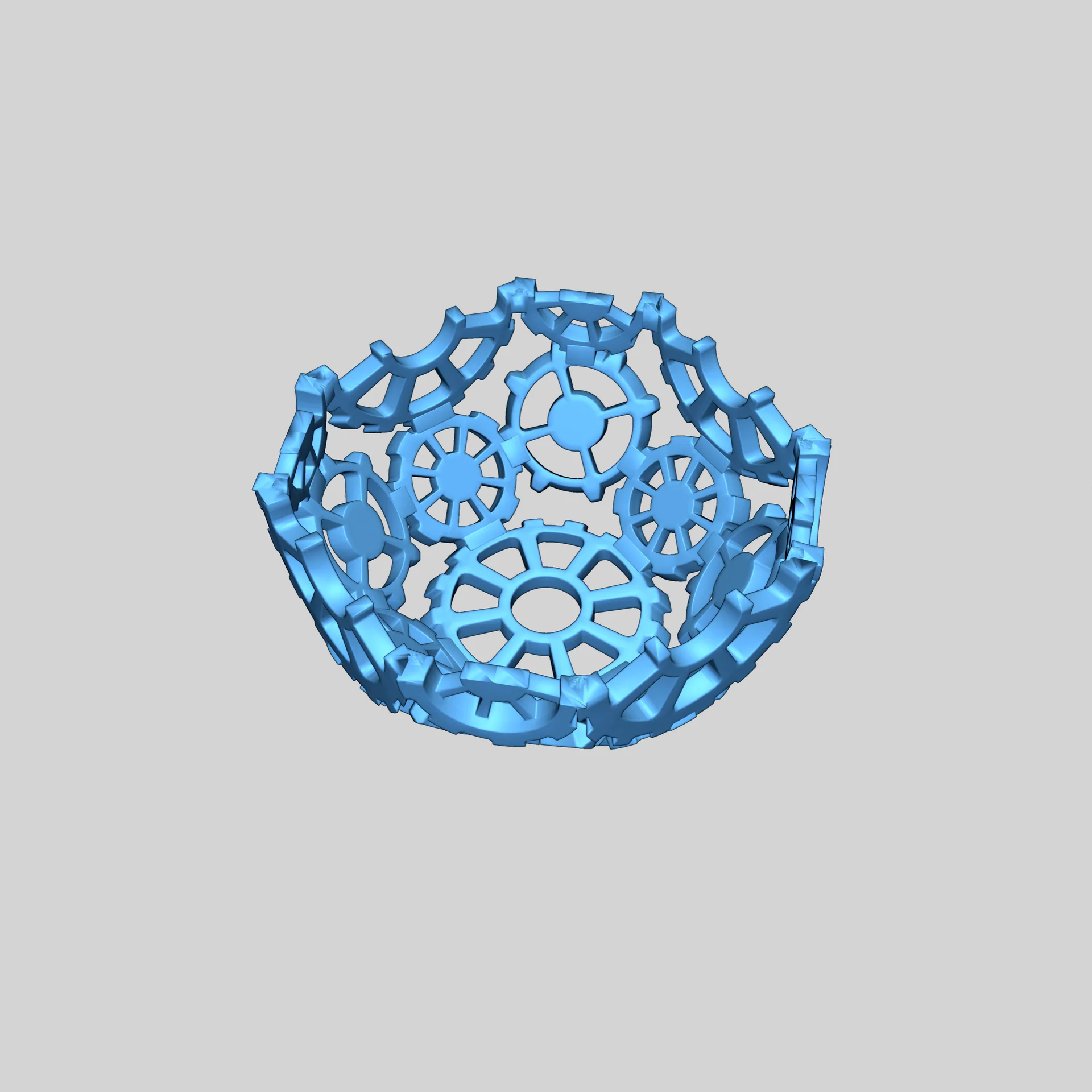 Новогодний ornament из шестерен в стиле стимпанк