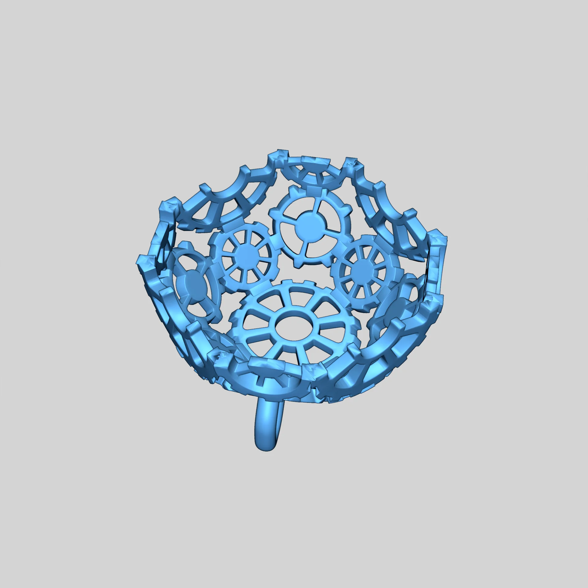 Новогодний ornament из шестерен в стиле стимпанк