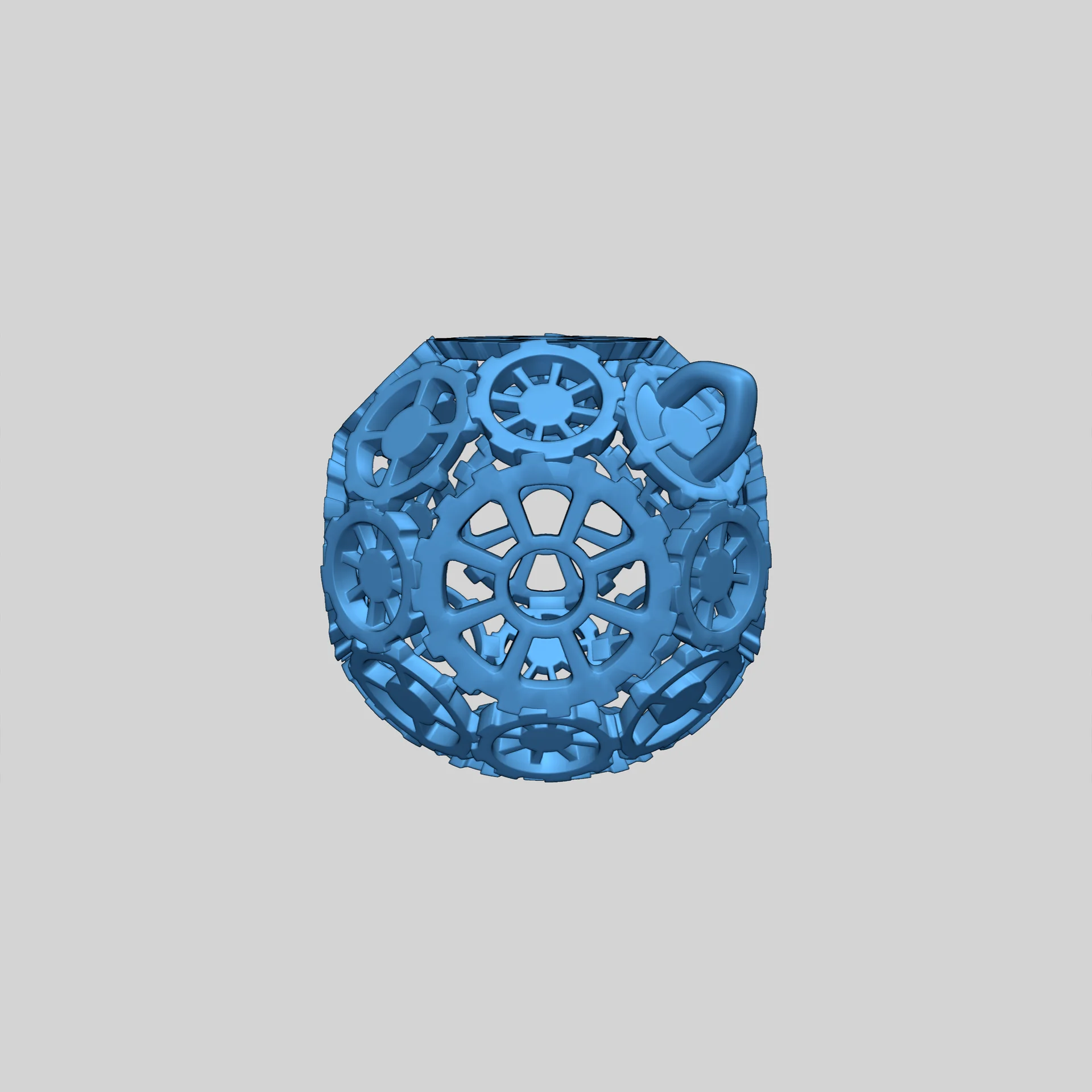 Новогодний ornament из шестерен в стиле стимпанк