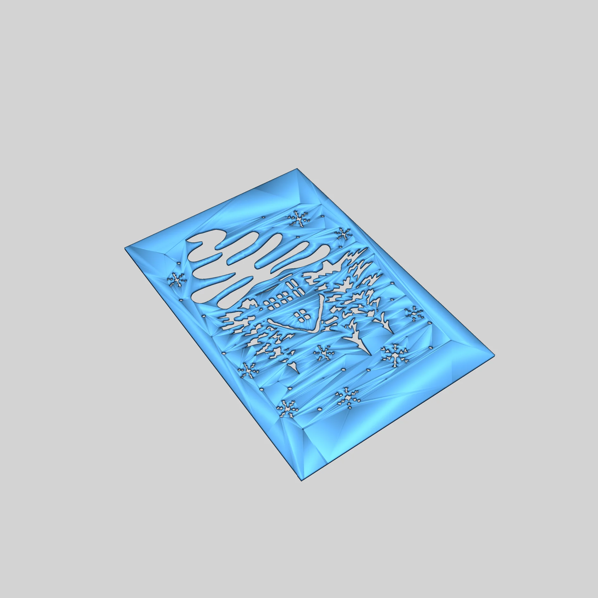 DIY Зимний Декор Окон - 3D Шаблон