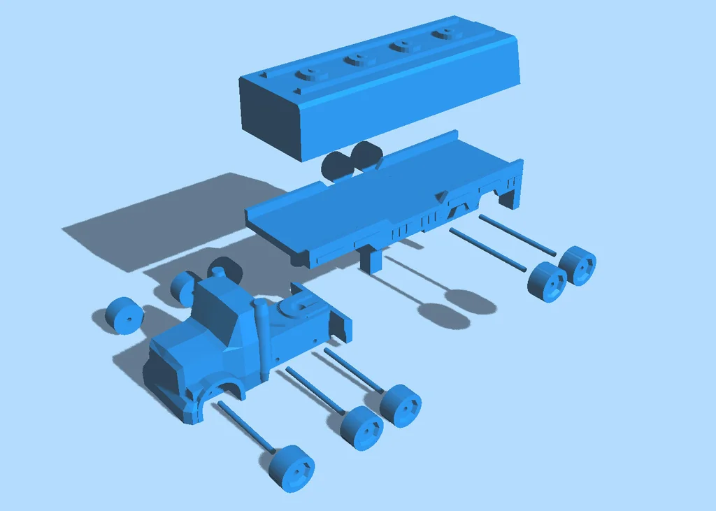Модель грузовика и прицепа HIGHWAY HAULER