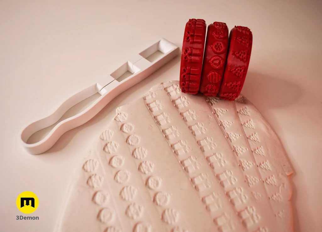 Штампы для глины - Рождественские узоры