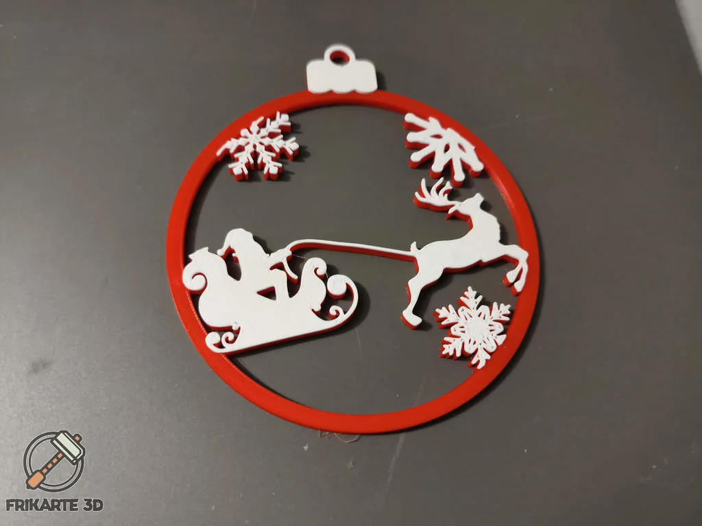 Украшение для елки Санта Клаус на санях