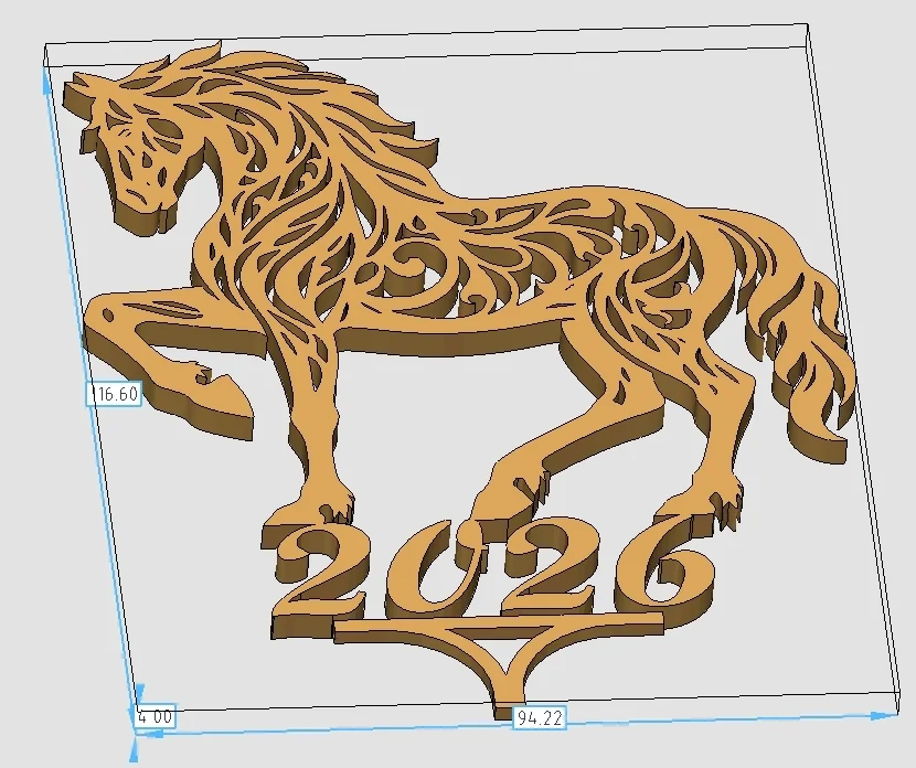 Настольный символ HORSE 2026