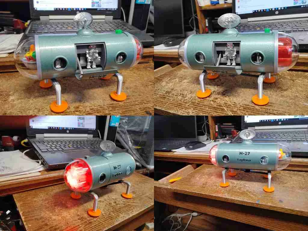 M27 Explorer: Робот с открывающейся дверью и движущимися элементами