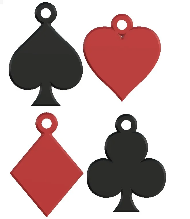Игрушки для елки – Фигуры игральных карт