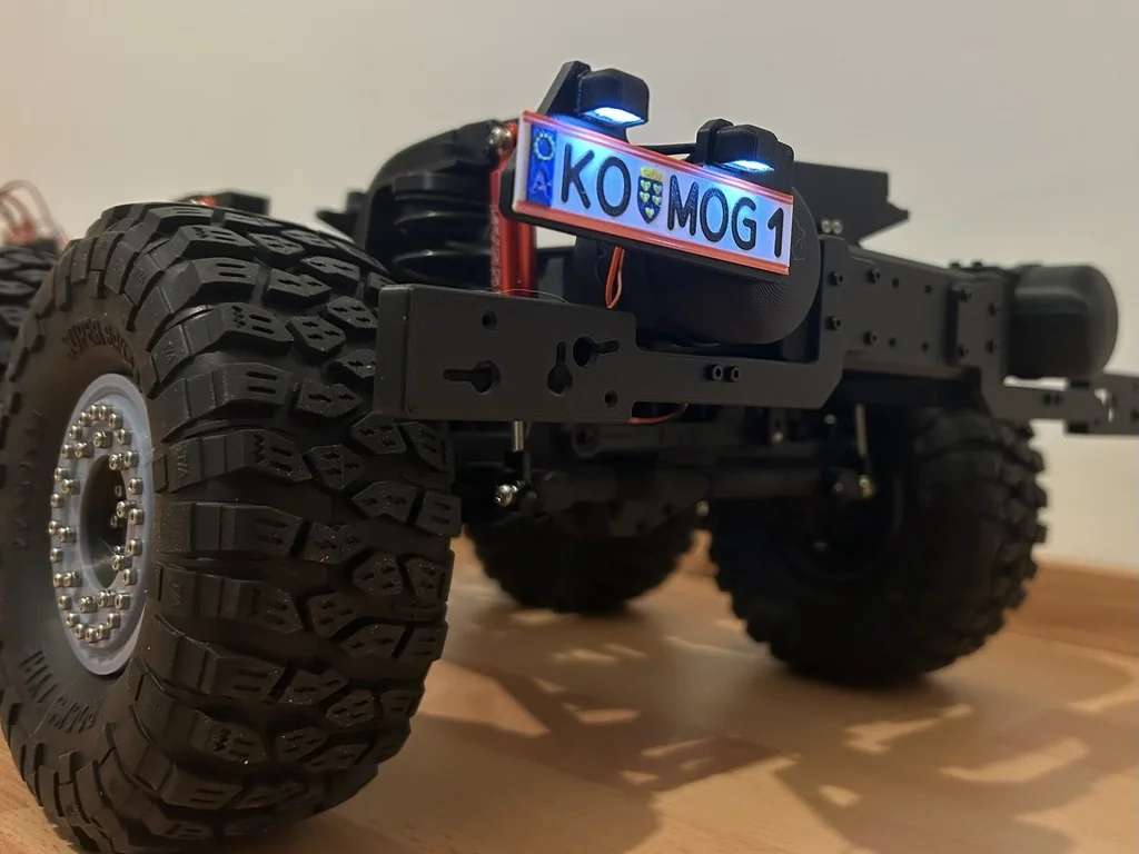 Модифицированный держатель номерного знака с подсветкой для MOG