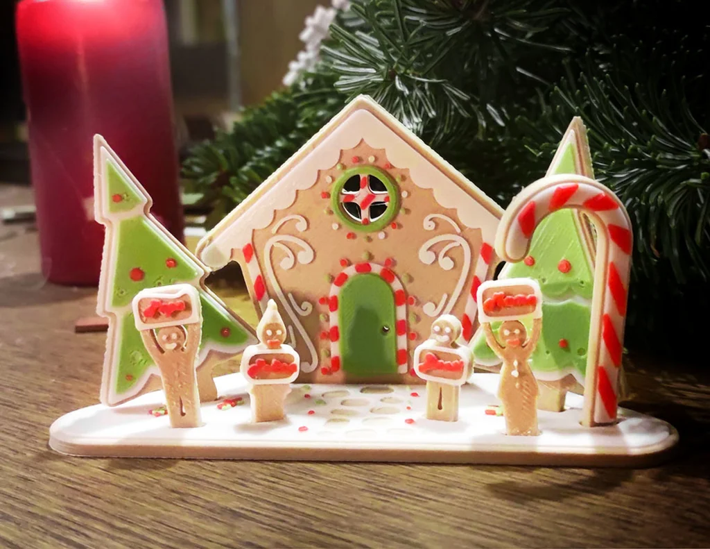 Набор украшений в виде пряничного домика