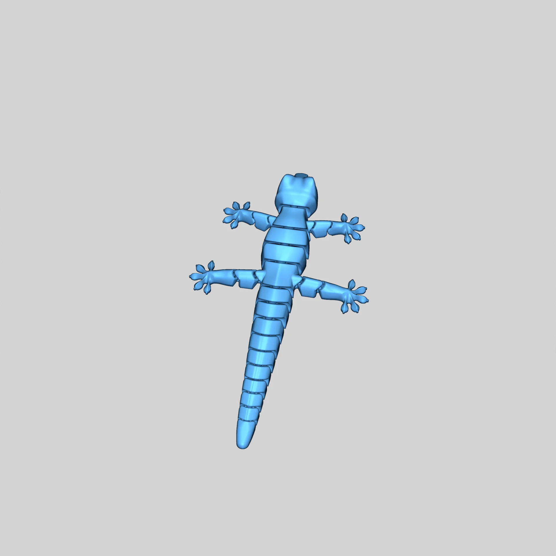 Гибкий ящерка — подвижная игрушка для печати