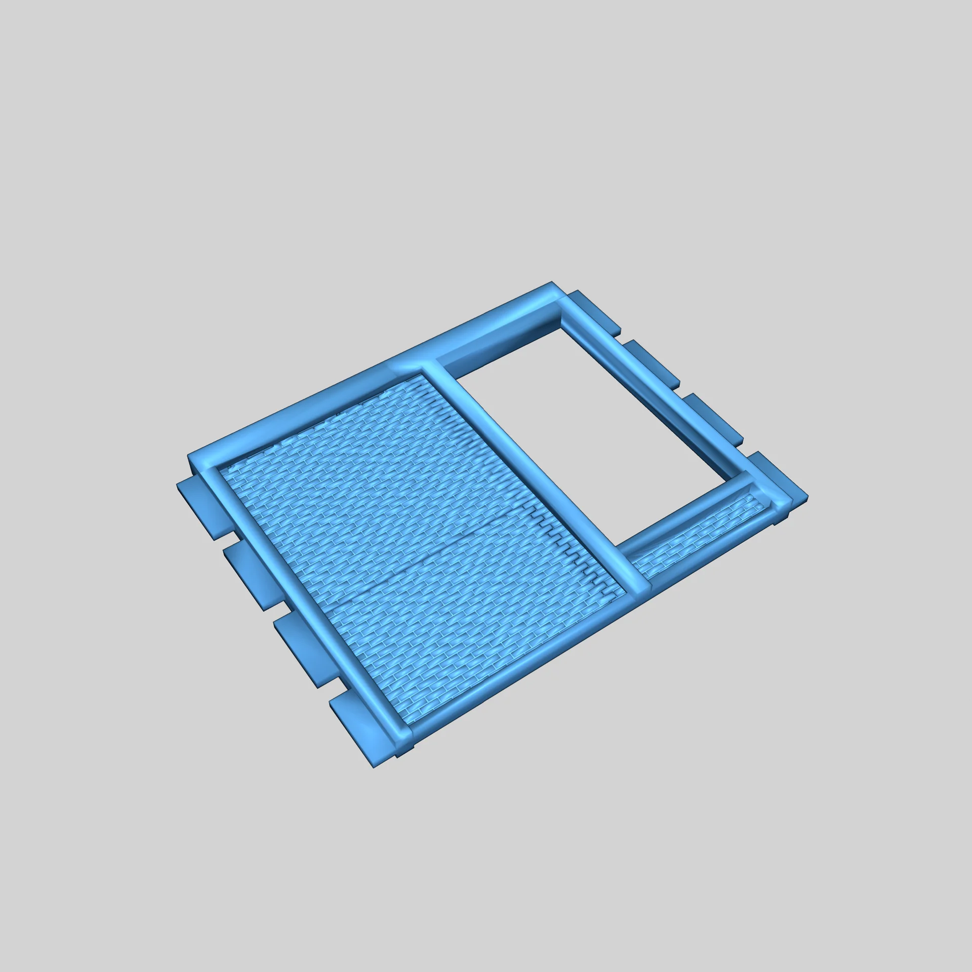 Проходной забор Playmobil из красных кирпичей, левая сторона