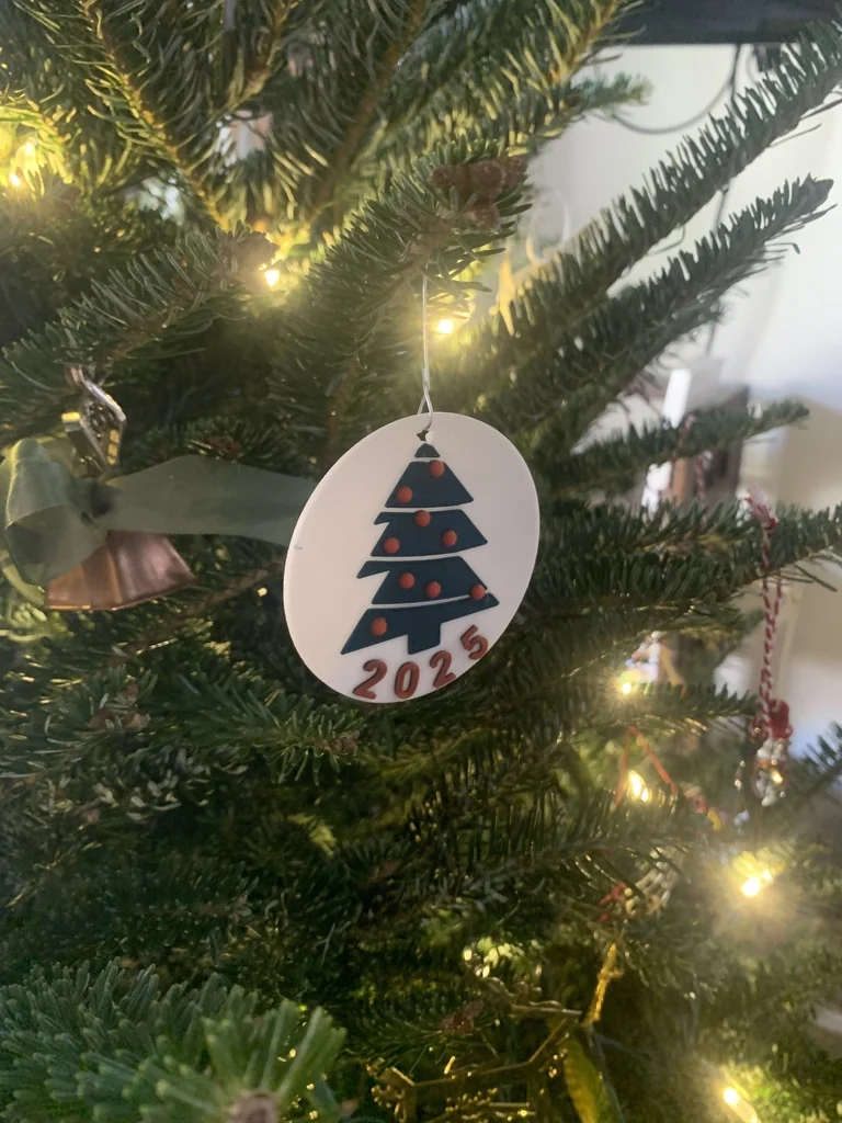 Простой рождественский Ornament 2025