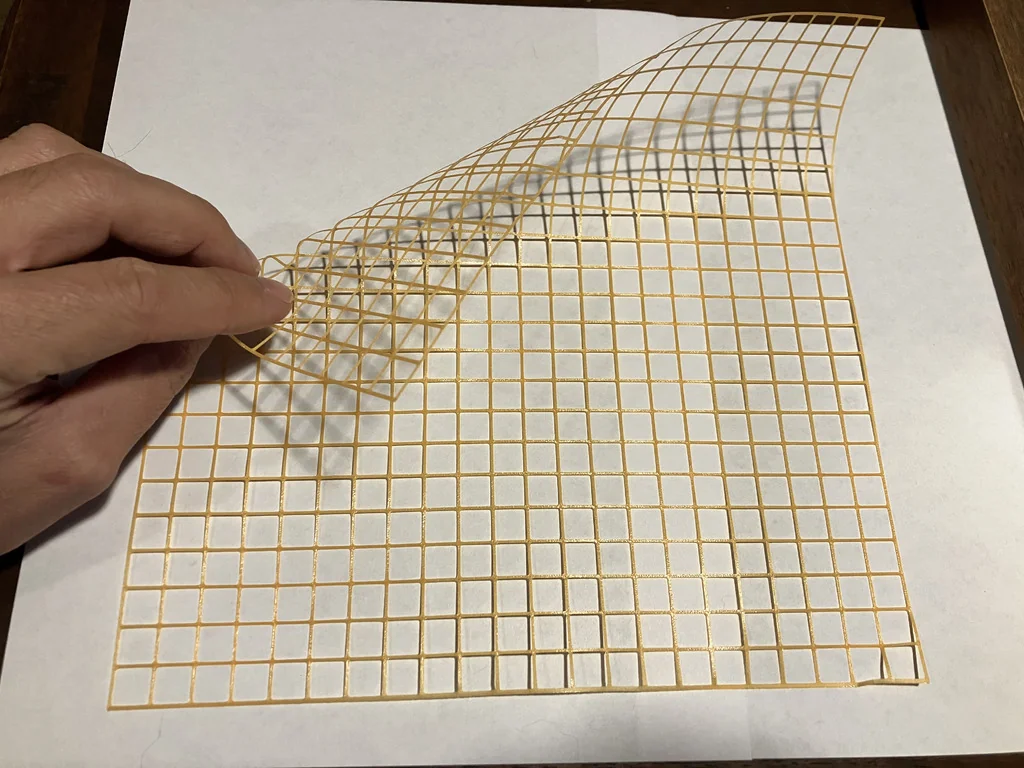 Тестовая модель сетки для проверки адгезии