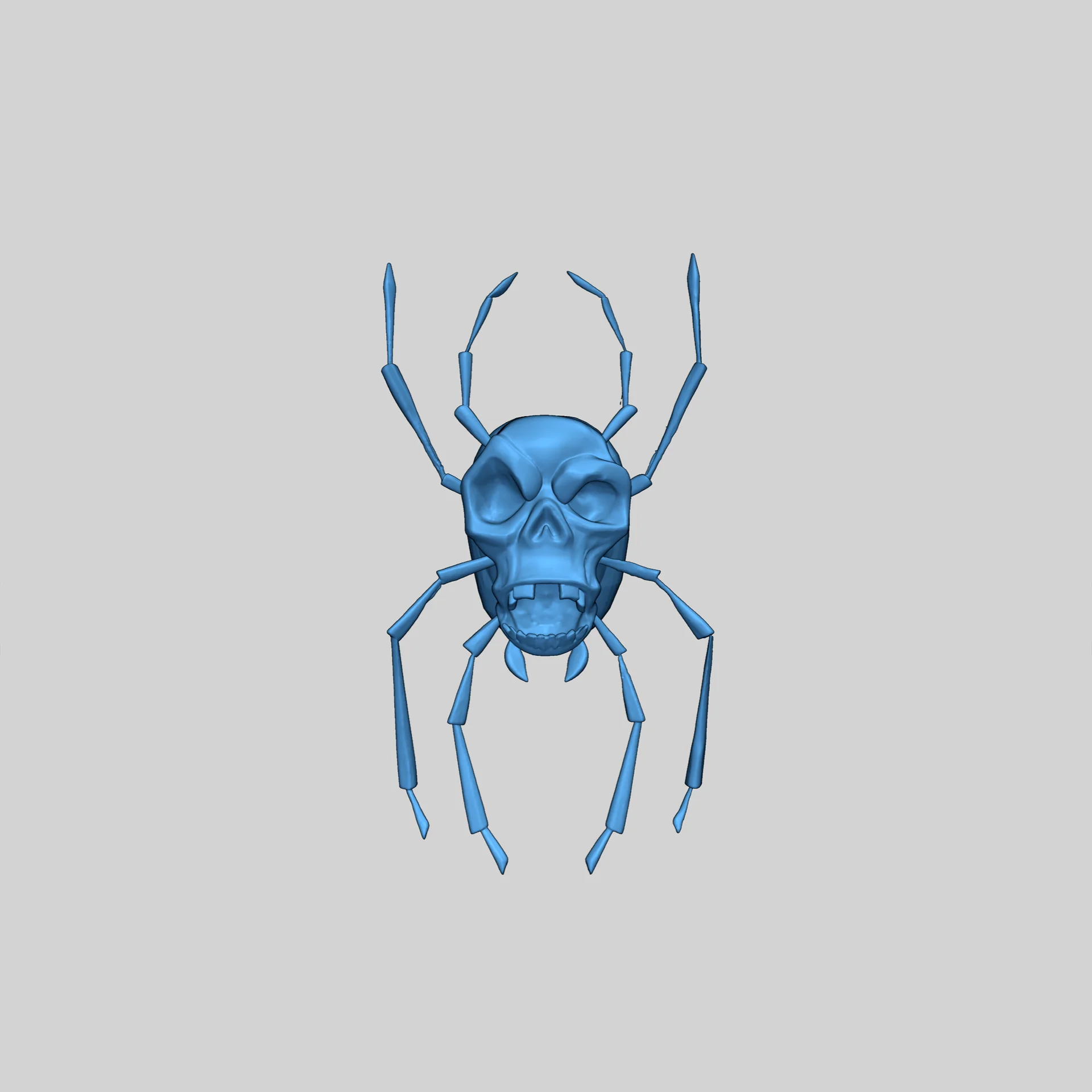 Модель черепа-паука для 3D печати